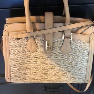 Multi pocket leather Calvin Klein purse